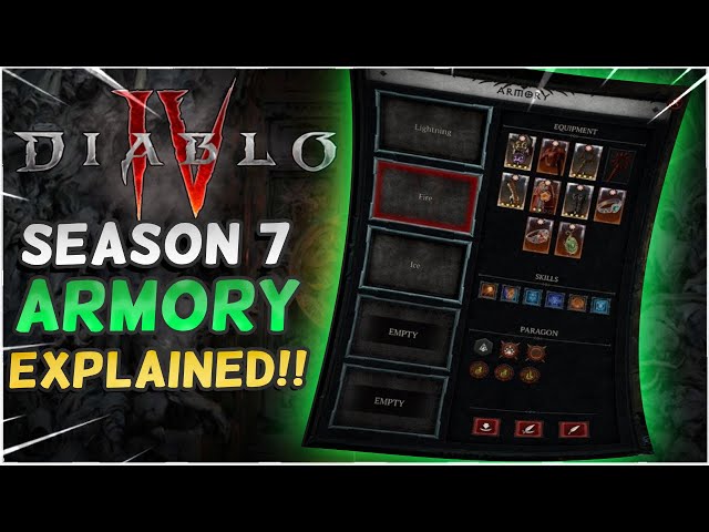 NEW Diablo 4 ARMORY and How it Works in Season 7!