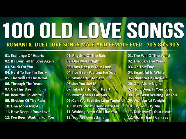 Greates Relaxing Love Songs 80's 90's - Love Songs Of All Time - Old Love Songs Touch Your Hearts