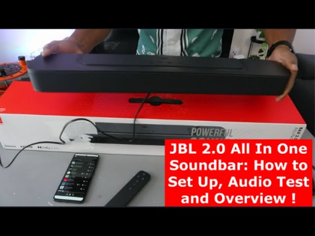 JBL 2.0 All In One Soundbar: How to Set Up, Audio Test and Overview !