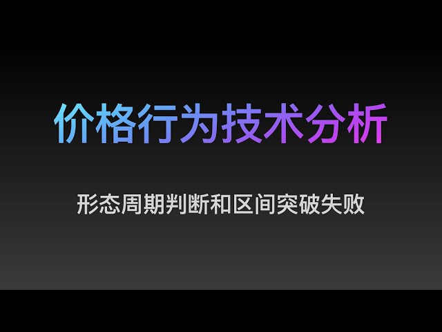 [Steven]价格行为, 形态周期判断和区间突破失败（11）专业价格行为教学视频, Price Action 全套教程