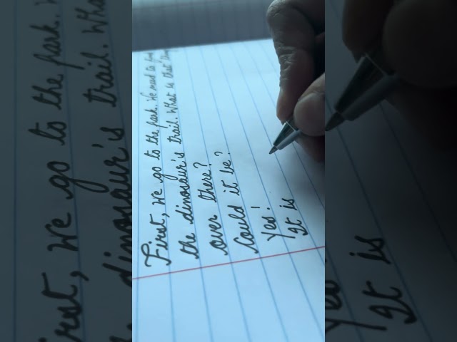 Cursive handwriting is good for the improvement of eye-hand coordination in kids and lots more