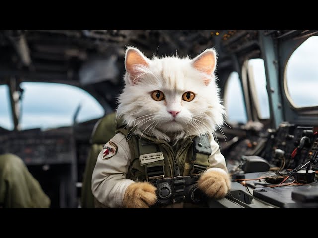 Cat War Animation Story ( AI ) #cat #cute #kitten #funny #catlover #ai #story #animals #animation