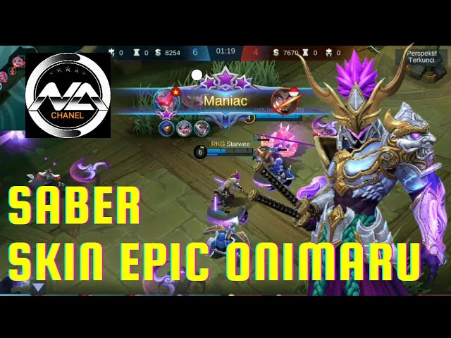 Saber skin epic || cara main saber mobile legend terbaru