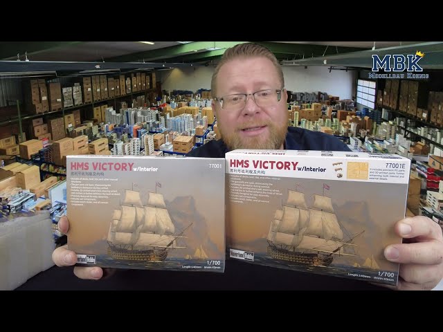 MBK unboxing #1113 - 1:700 HMS Victory w/Interior + Deluxe (Neverland Hobby 77001, 77001E)