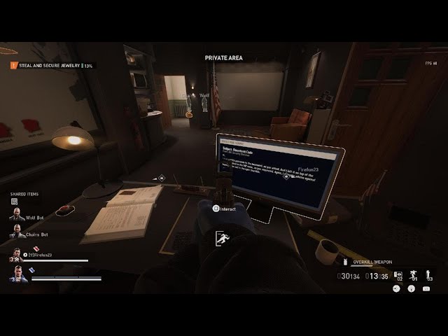 PAYDAY 3 Dirty Ice code storage cabinet location