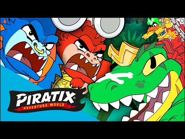 ¡NUEVO EPISODIO!  El gigantesco King Croc🐊 PIRATIX 🏴‍☠️  Dibujos para NIÑOS | Vídeos completos