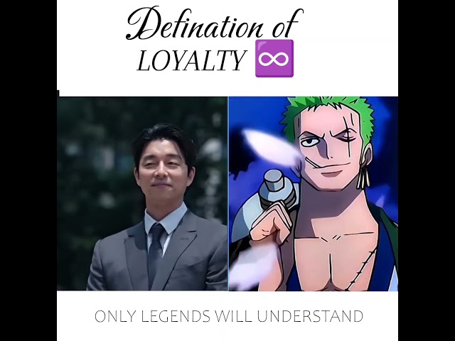 Definition of loyalty? (Zoro x Goo yong) Edit - one piece  #onepiece #zoro #onepieceedit