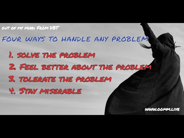 4 Ways to Handle Any Problem (From DBT)