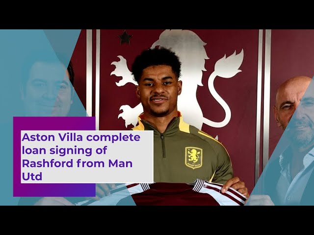 Aston Villa complete loan signing of Rashford from Man Utd