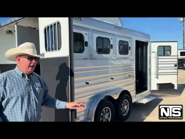 2025 Cimarron 3-Horse Bumper Pull Trailer