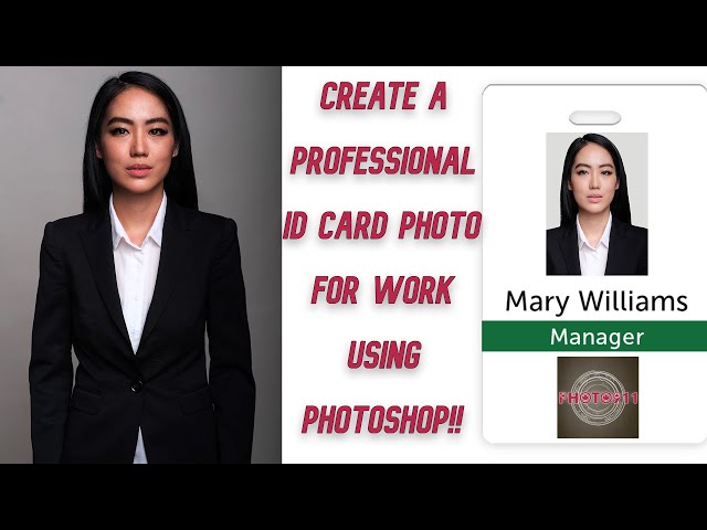 How to Create a Professional ID Card Photo for Work with Photoshop