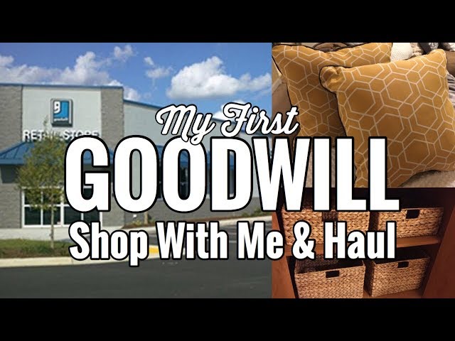 My First Goodwill Shop With Me and Haul - Thrift Store Shopping Haul - Goodwill Decor Haul