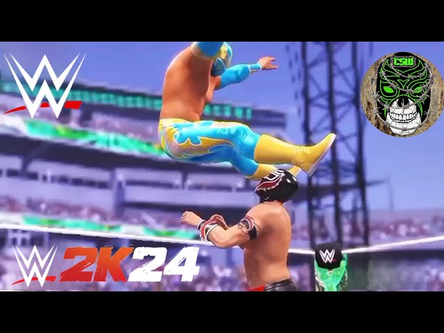 Sin Cara vs Rey Mysterio WWE CHAMPIONSHIP WWE2K24