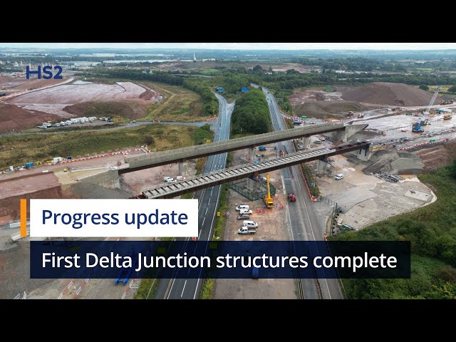 HS2 completes first viaduct structures at Delta Junction