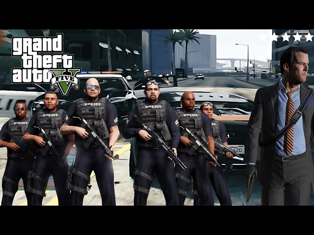 🚨 GTA 5 || تكتيكات لا تصدق || مايكل يتهرب من الشرطة 🚔 في GTA 5 / GTA Mode