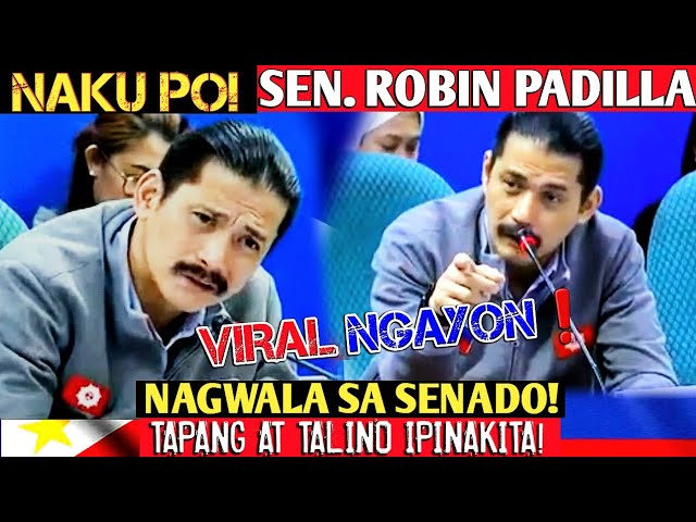 Naku po! sen. Robin Padilla nagwala sa senado!