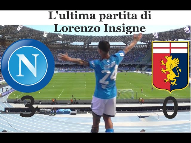 NAPOLI - GENOA 3-0 | l'ULTIMA partita in casa di LORENZO INSIGNE | LIVE REACTION HD CURVA B