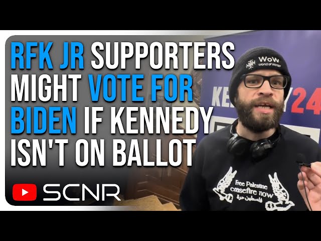 RFK Jr Supporters Might VOTE FOR BIDEN if Kennedy Isn't on Ballot | SCNR