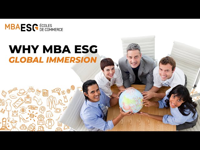 MBA ESG 101: Your Gateway to Global Immersion