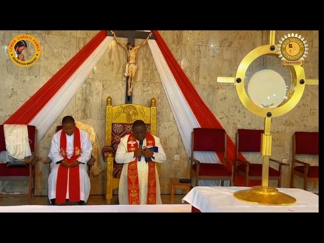 OH COME LET US ADORE JESUS IN THE BLESSED SACRAMENT. REMAIN BLESSED