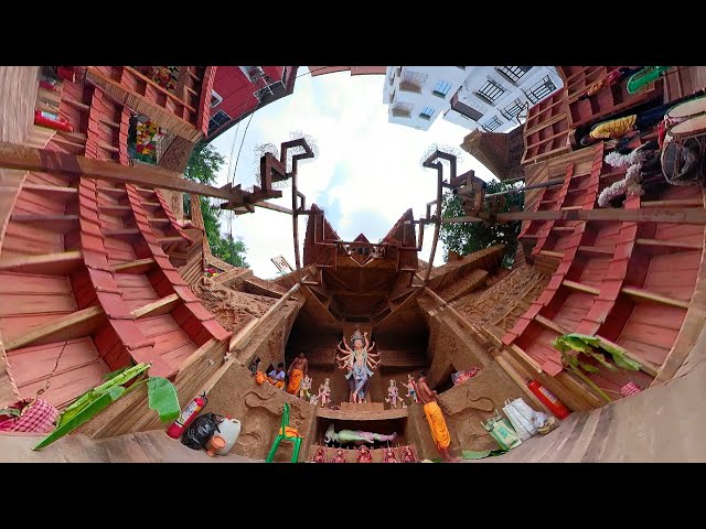 360 Degree Virtual Tour of Jodhpur Park 95 Pally Puja Pandal | Kolkata Durga Puja 2019