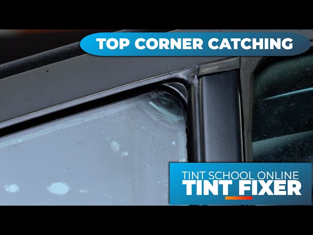 Tint Fixers - TOP CORNER CATCHING❌  - Installing - Quarter Windows - How To Tint Windows