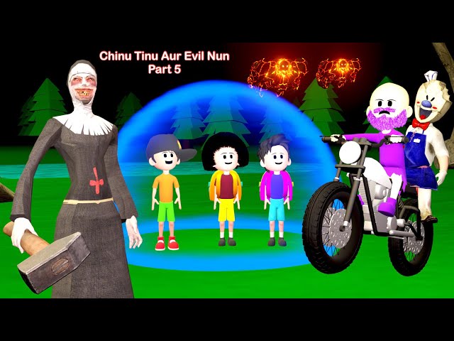 Chinu Tinu Aur Evil Nun Part 5 | TINU KI SHAITANI | Gulli Bulli | Cartoon