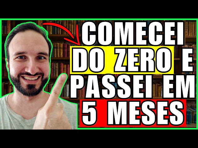 COMO COMECEI DO ZERO E FUI APROVADO EM 5 MESES 🔴 ROTINA DE ESTUDOS PARA CONCURSO PÚBLICO