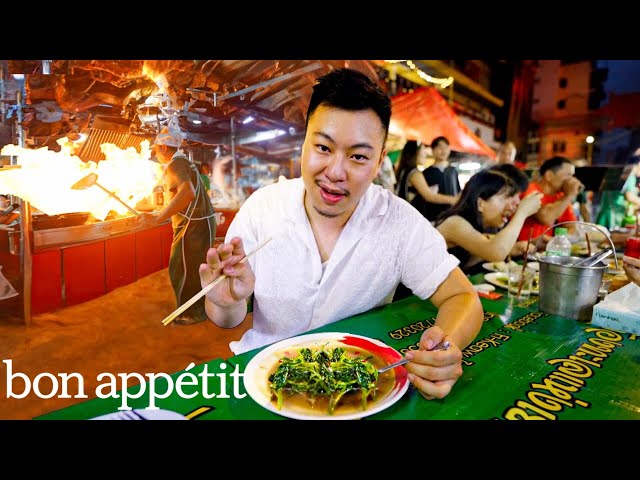 We Tried Bangkok’s Explosive Fire Wok Stir Fry  | Street Eats | Bon Appétit