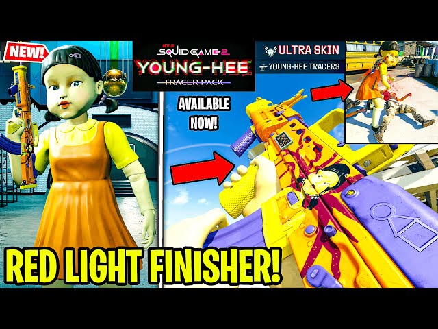 *NEW* YOUNG HEE TRACER PACK Squid Game 2 Bundle 🚦 BO6 WARZONE (Hit Pause Finishing Move Don't Move)