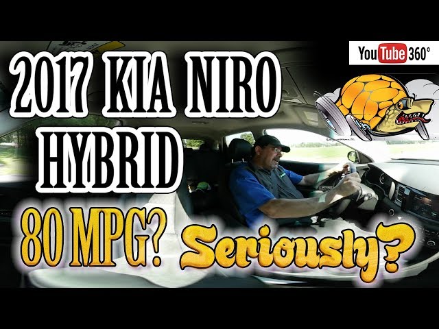 2017 Kia Niro Hybrid MPG Drive x3 in 360º VR - 76 MPG? Seriously?