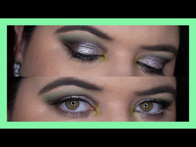 Silver Green Eyeshadow Look | My Eyelook for NYX Face Awards ANZ 2019 | pruelaroo