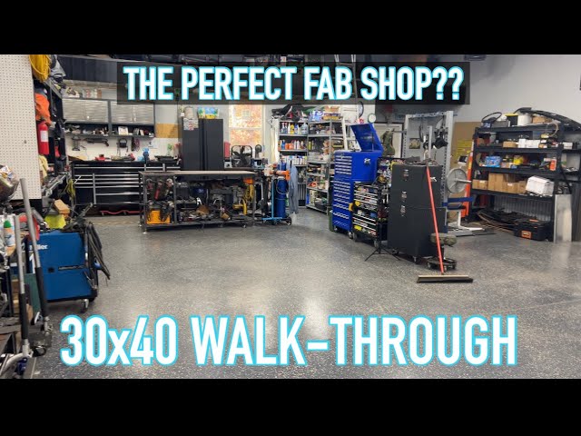 30x40 Garage Shop Tour | Fab Shop or Man Cave?