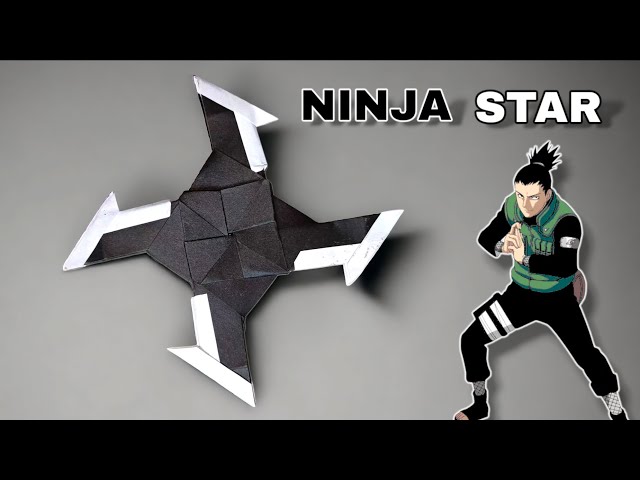 Origami Ninja Star (Shuriken) | Paper Ninja Weapons | 4 Blade Ninja Star |