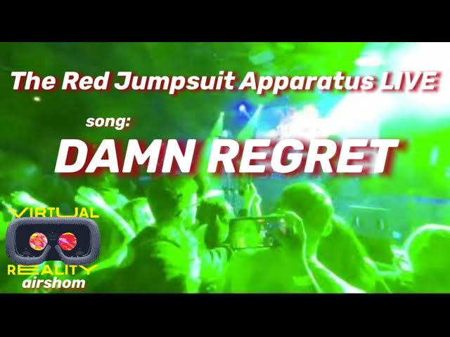 VR180 The Red Jumpsuit Apparatus LIVE - Damn Regret Song