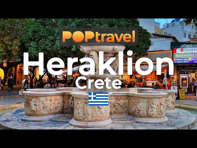 HERAKLION, Crete (Greece) 🇬🇷- Sunset Tour - 4K 60fps