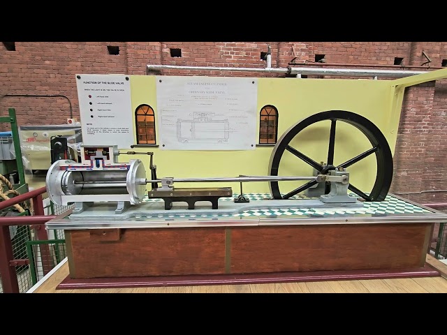 Steam engine model showcase