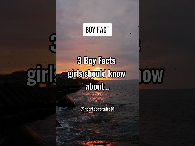 3 Boy Facts Girls Should Know About... #shorts #psychologyfacts #subscribe