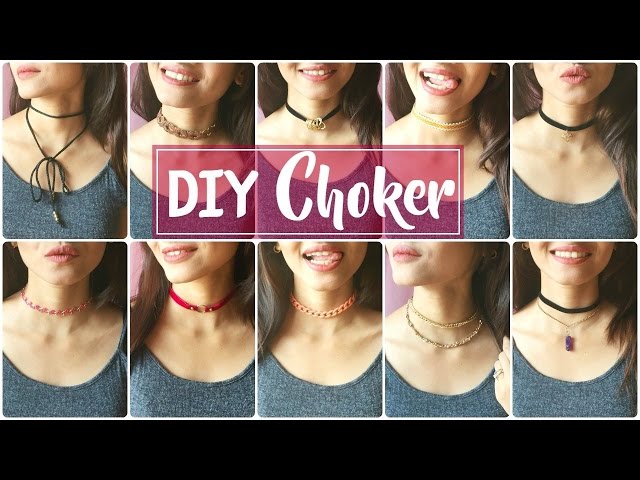 10 DIY CHOKERS AT HOME  | Easy & Cheap | Shreeja Bagwe