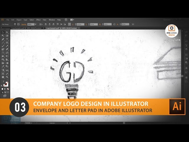 Envelope and Letter Pad in Adobe Illustrator | Company Logo Design | Lesson 3/15 | Tamil Tutorial