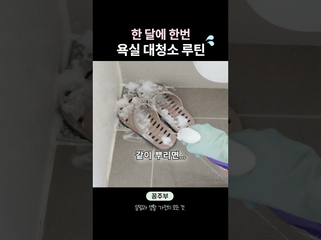 욕실 대청소 하는 날🫧 청소 꿀템 치트키 쓰기