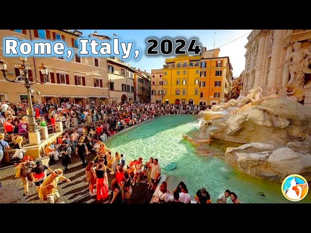 Rome Italy, The Rome of Italy is overcrowded. Rome walking tour May 2024