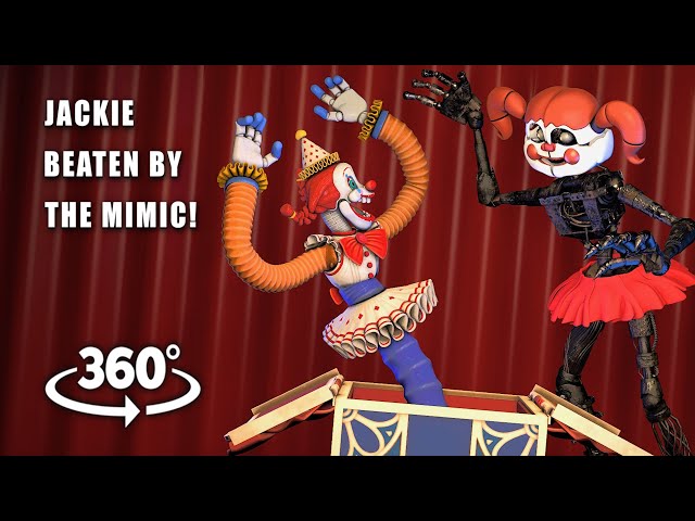 360°| Jackie BEATEN by The Mimic! (FNAF: Secret of the Mimic)