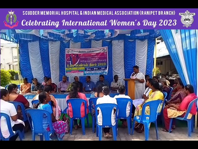 Indian Medical Association & SMH Ranipet celebrate Women's Day'23 by conducting a Free OG Camp.