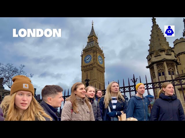 London’s Best Walking Tour 🇬🇧 Palace of Westminster, 🔔 Big Ben & London Eye | London Walk 4K HDR