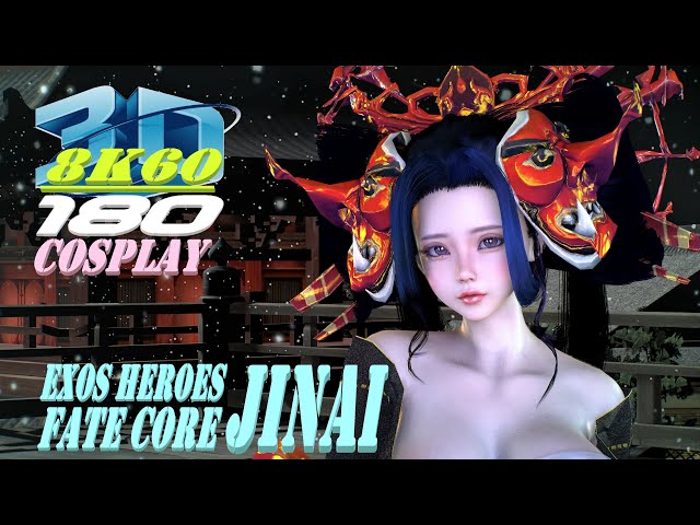 Exos Heroes Fate Core Jinai Cosplay, 8K 3D VR180, Dance, エグゾスヒーローズ フェイトコア ジナイ, ダンス, KPOP, MMD, VaM