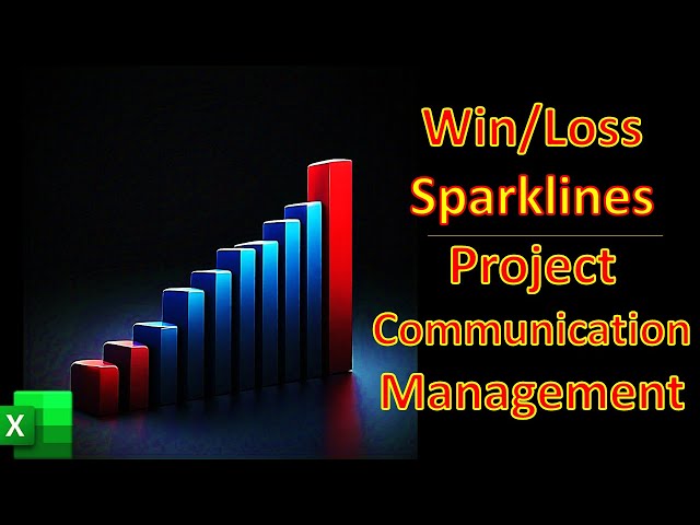 EXCEL Sparklines for Big Data Trends (2 Minutes) 📊 Project Communications Management via Mini Charts