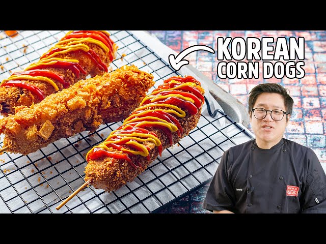 Crunchy, Cheesy, and Delicious: Super Easy Korean Corn Dogs!