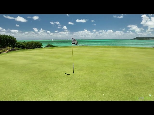 Ile aux Cerfs Golf Club drone aerial video - Overview