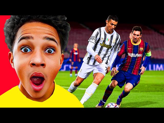 Best Messi vs Ronaldo Football Moments EVER ft. KID RONALDO